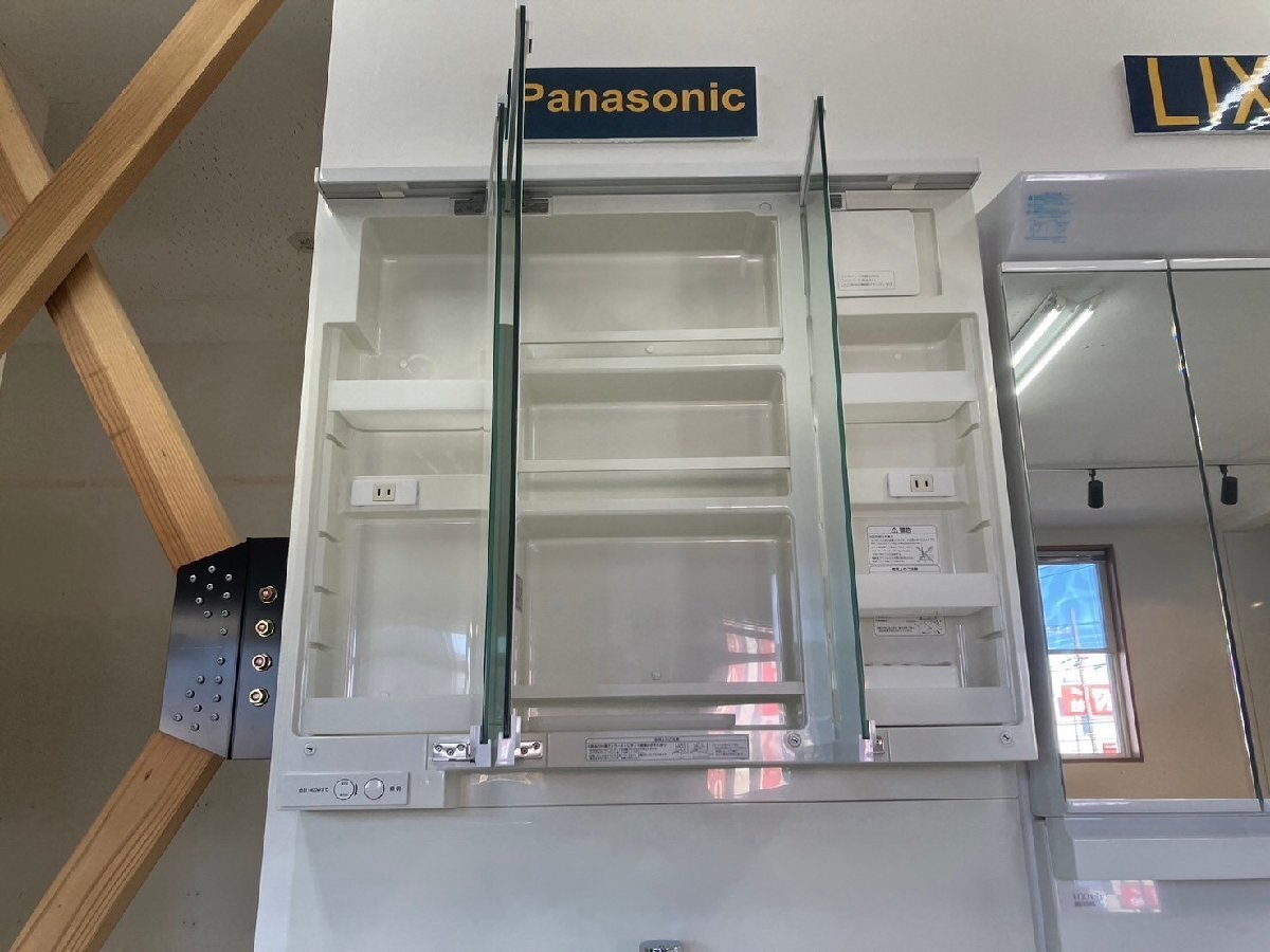 【展示品】Panasonic/パナソニック高級洗面化粧台/三面鏡/W900_イメージ05